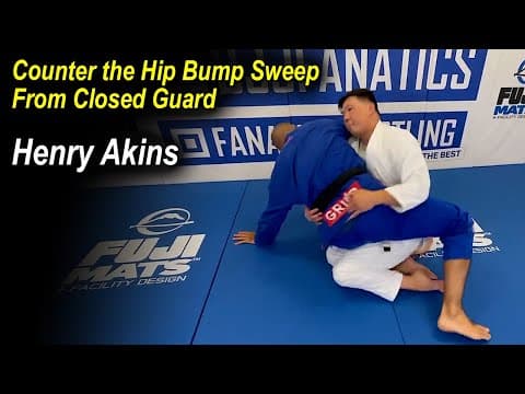 Counter the Hip Bump Sweep From Closed Guard - Henry Akins