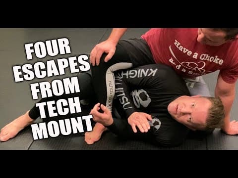 4 Escapes from Technical Mount | Jiu-Jitsu Escapes