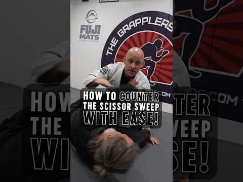 How to counter the scissor sweep with ease! #jiujitsu #jiujitsutips