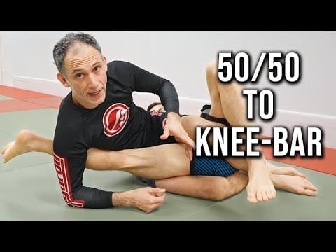 No-GI: Direct Knee Bar Attack off 50/50