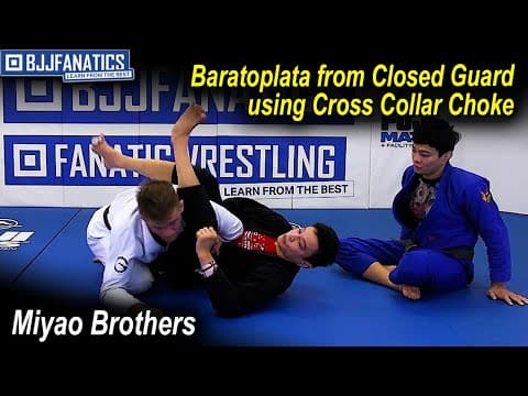 Baratoplata from Closed Guard using Cross Collar Choke by Joao Miyao