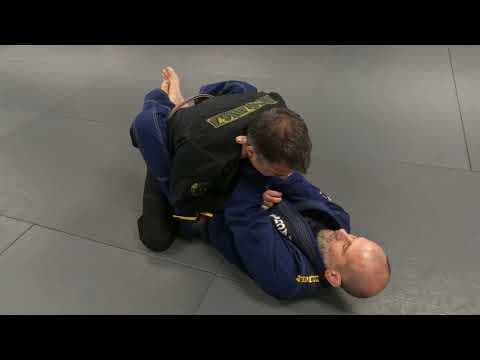 Mechanics of cross collar choke from closed guard