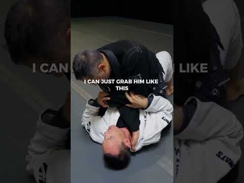 Practice The Cross Collar Choke Defense From Bottom #bjjtraining #bjjtechnique