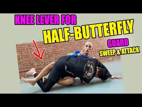 Half Butterfly Guard: The Knee Lever Sweep (BJJ Jiu Jitsu)