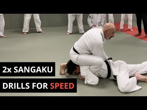 2x Sangaku Jime transition drills to improve your speed in Judo / BJJ