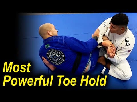 How To Do The Most Powerful Jiu Jitsu Toe Hold by Victor Hugo