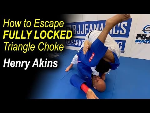 Escape FULLY LOCKED Triangle Choke - Henry Akins