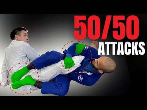 3 Essencial ATTACKS To Mastery Your 50/50 GUARD | MUST KNOW |
