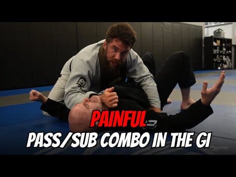 Brutal Stack Pass/Collar Choke Combo I Teach White Belts in BJJ